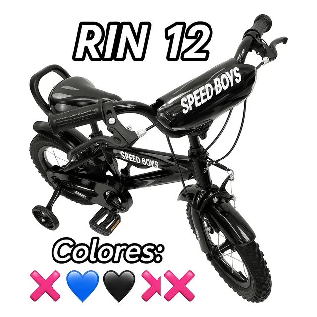Bicicleta Rin 12 Speed Boys Sport Niñas Niños Varios Colores