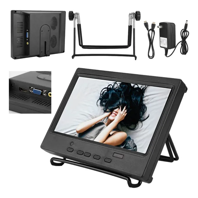 Monitor 7 Inch Pantalla Multifunción Con Soporte Hdmi/vga/av