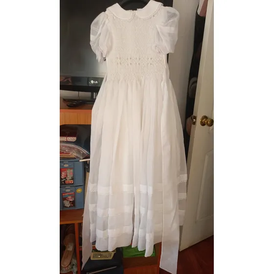 Vestido De Niña De Fiesta Color Blanco