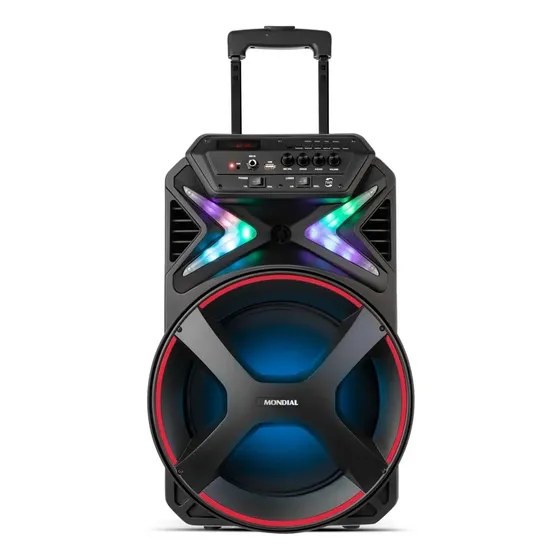 Caixa Amplificada Connect Lights Cm-400 Mondial Cor Preto