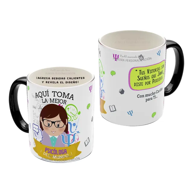 Mug Mágico Taza Profesión Psicologa Regalo