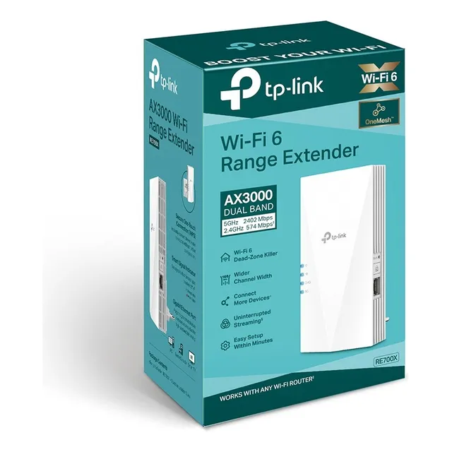 Repetidor Wifi 6 Tplink Doble Banda Color Blanco