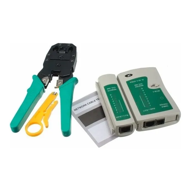 Alicate Crimpeador Cable De Red Y Testeador De Red Oferta