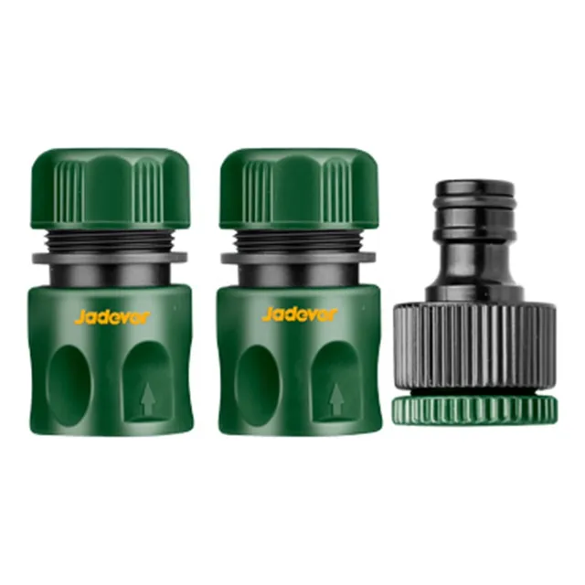 Juego Conector Rápido Para Manguera 3 Piezas Jadever Color Verde