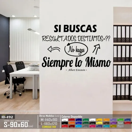 Vinilos Decorativos Frase Si Buscas Para Oficina