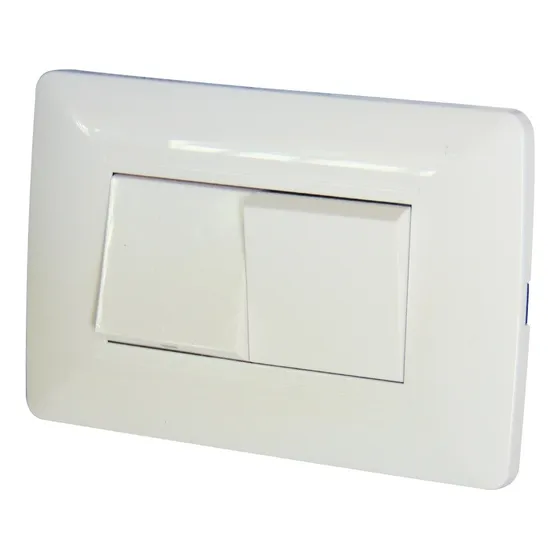 Apagador Doble Blanco Marca Troen