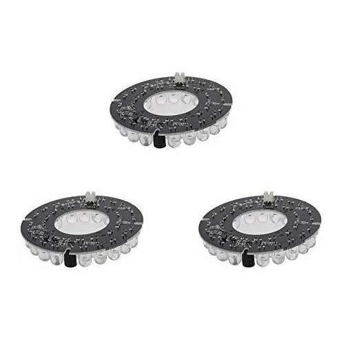 3 Repuesto Od 36 Led Ir Iluminador Foco Redondo 45 Grado
