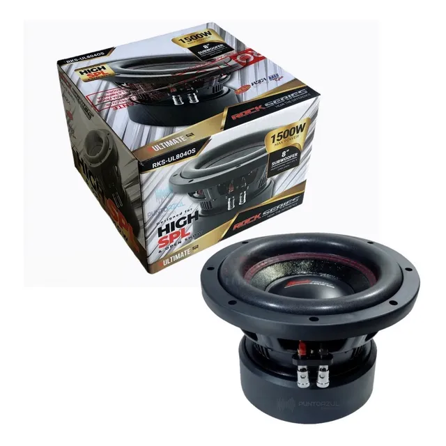 Subwoofer 8 Pulgadas Rock Series Rks-ul804os 1500 Watts Max Color Negro