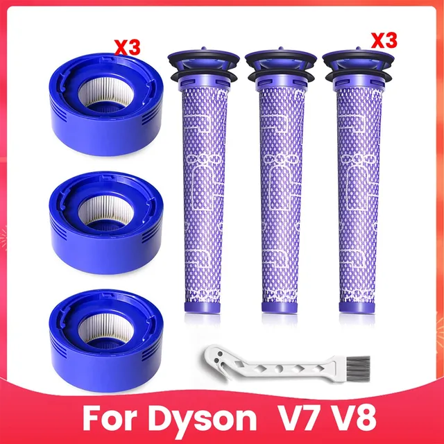 Paquete De 6 Filtros De Repuesto Para V7 V8, 3 Prefiltros An