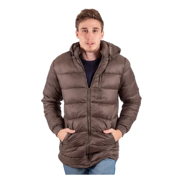 Campera Hombre Inflada Abrigada Inflable Capucha
