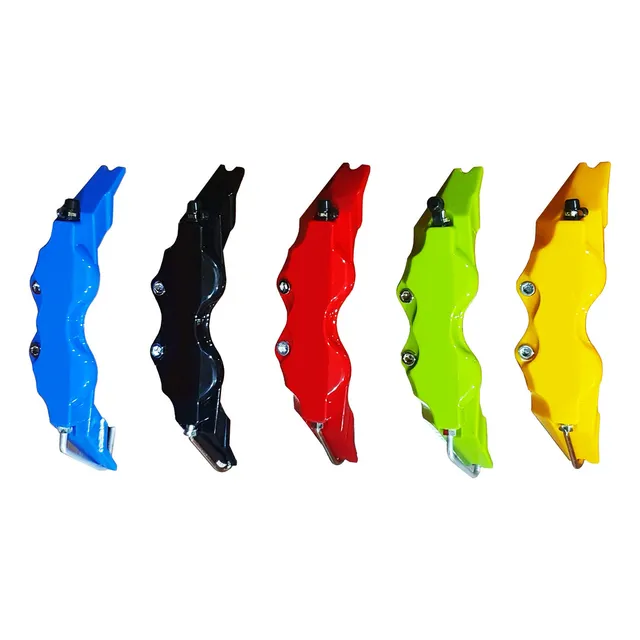 Par Cubre Caliper Auto Tunning Llanta Talla L 27.5x8x5.2 Cm