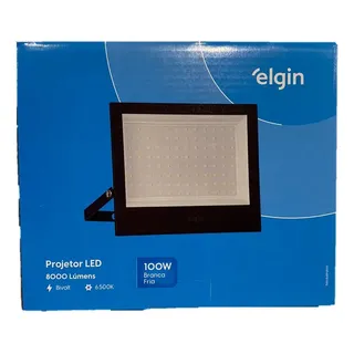 Refletor Elgin 100w 6500k Cor Da Luz Branco Frio Bivolt Ip66