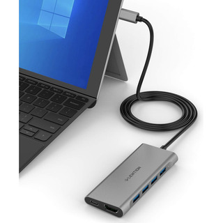 Concentrador Hub Usb-c De 6 Puertos | Hdmi 4k / 4 Usb 3.0 Concentrador Hub Usb-c De 6 Puertos | Hdmi 4k / 4 Usb 3.0