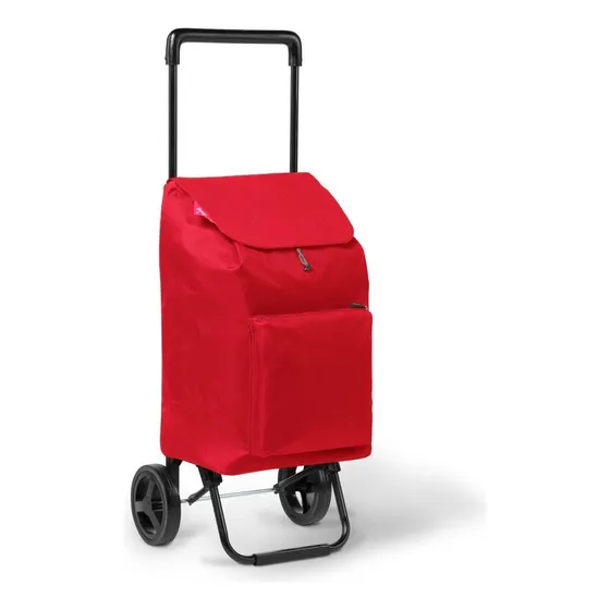 Carro De Compras Changuito Plegable Resistente Gimi Italia Color Rojo