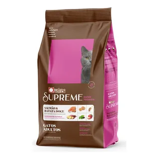 Ração Quatree Supreme Gatos Adultos Salmão Batata Doce 10kg Ração Quatree Supreme Gatos Adultos Salmão Batata Doce 10kg