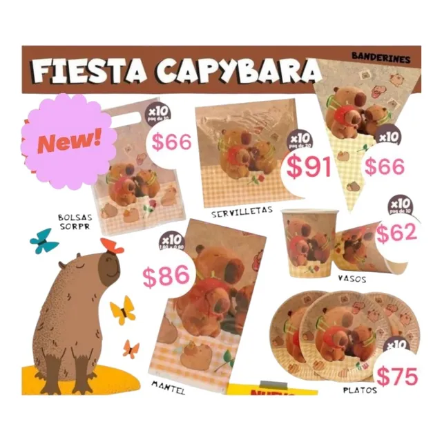 Kit Cumpleaños Capybara