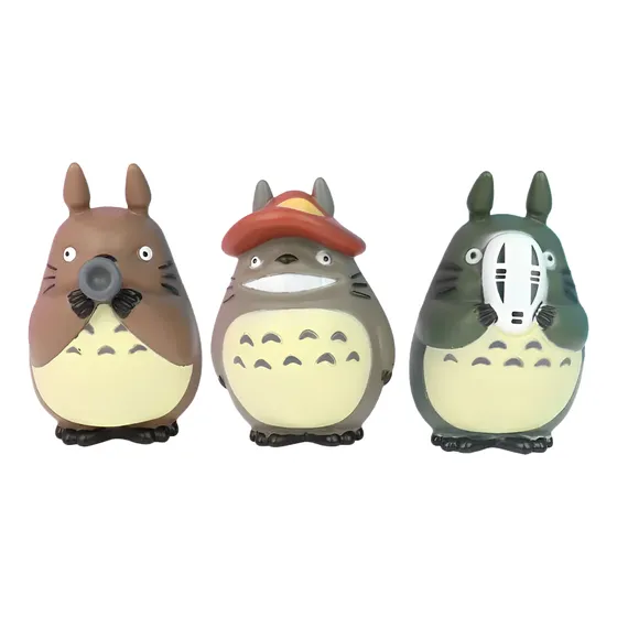 Kit 3 Bonecos Tematicos Do Meu Amigo Totoro Anime Presente