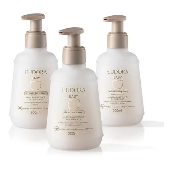 Kit Baby Shampoo 200ml+ Condicionador 200ml + Sabonete 200ml