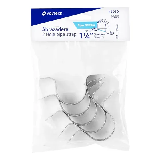 Abrazadera P/tubo Tipo Omega 1 1/4 Volteck