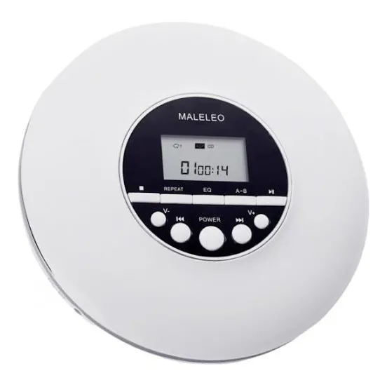 Leitor De Cd Portátil Multifuncional Leve Branco
