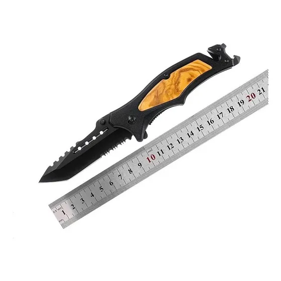 Cuchillo De Caza Bushcraft Edc Plegable Táctico