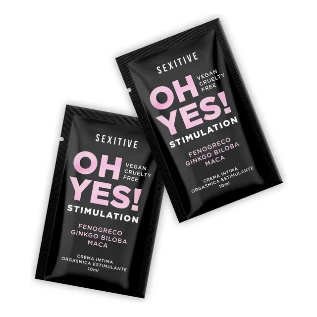 Gel Crema Orgasmica Lubricante Estimulante Oh Yes Pack X5 