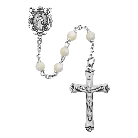 Bonyak Jewelry Rosario De Nácar Auténtico En Caja