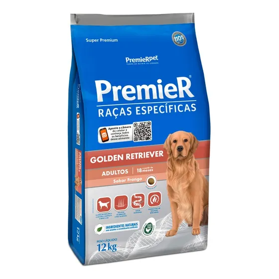 Ração Premier Raça Especifica Golden Retriever Adulto 12kg