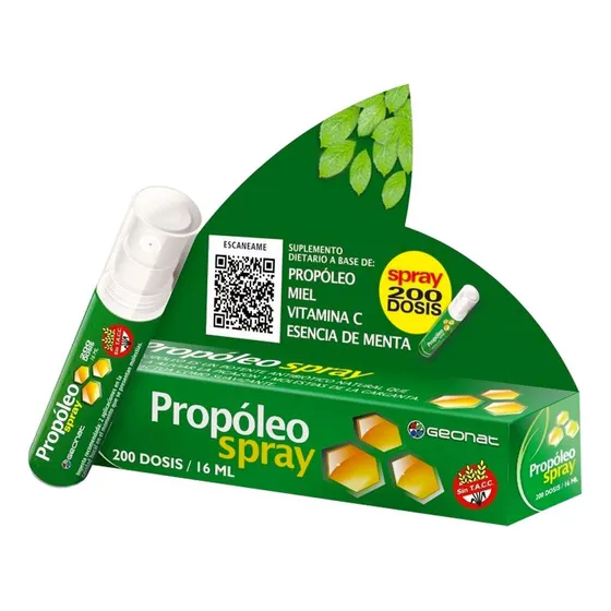 Geonat Propóleo Spray Bucal 200 Dosis Dolor De Garganta