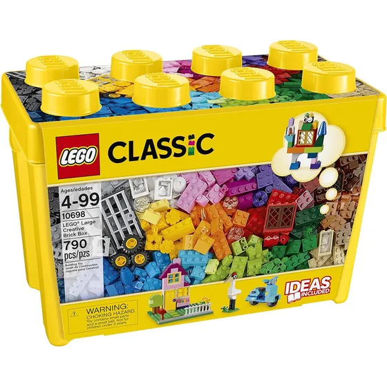 Kit Caixa Grande De Peças Criativas Classic 10698 Com 790 Peças Lego