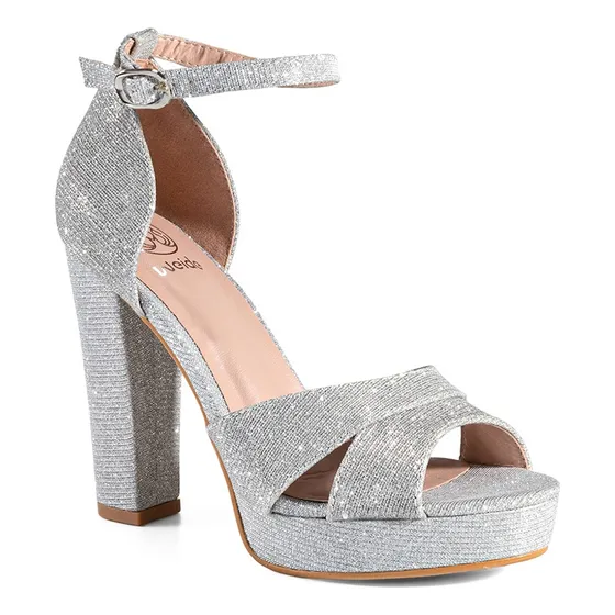 Sandalia Zapatos Tacón Alto Social Moda Elegante Mujer Weide