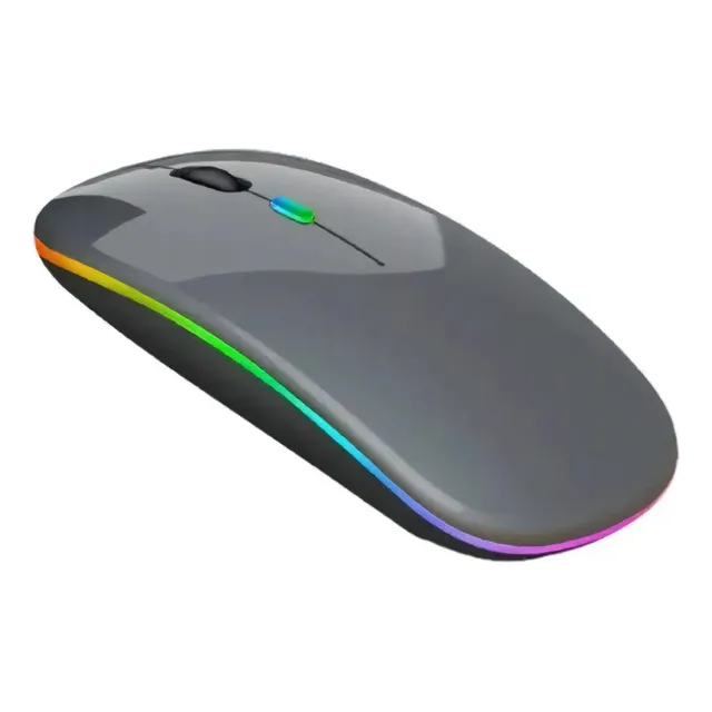 Mouse Inalámbrico Recargable Goojodoq M06 Color Gris