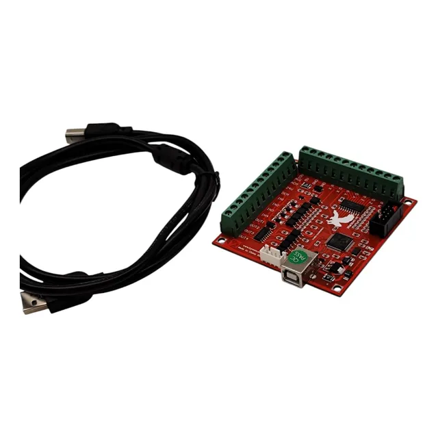 Tarjeta Controladora Cnc Mach 3 Roja Con Cable Cnc