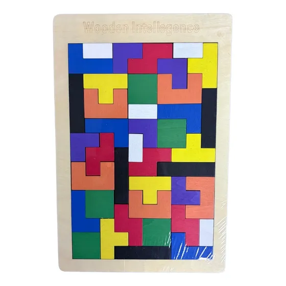 Juego Tetris - Rompecabezas De Madera Colores