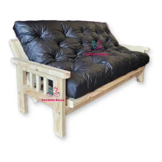 Colchon Para Futon En Ecocuero 3 Cuerpos Excelente