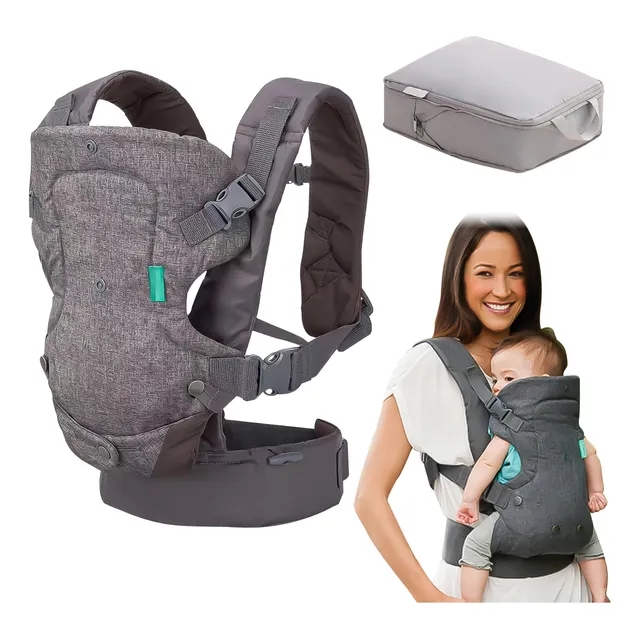 Mochila Cangurera Para Bebé Ergonómica, 4 Formas De Porteo