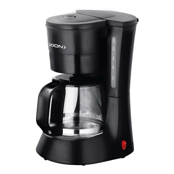 Cafetera De Goteo Xion 6 Tazas Filtro Permanente Color Negro