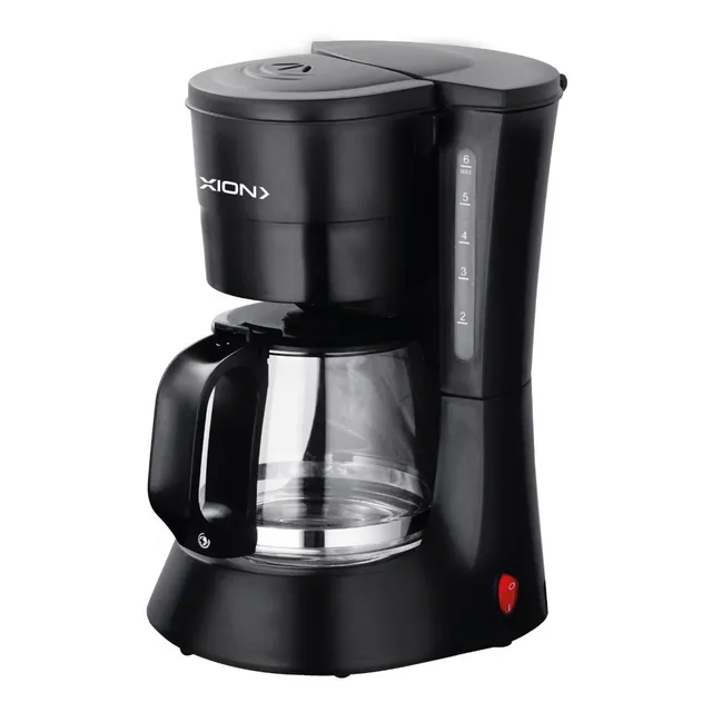Cafetera De Goteo Xion 6 Tazas Filtro Permanente Color Negro