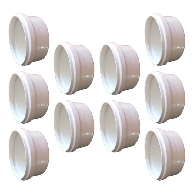 Kit 10 Caps Tampa Para Esgoto 100mm 4 Polegadas
