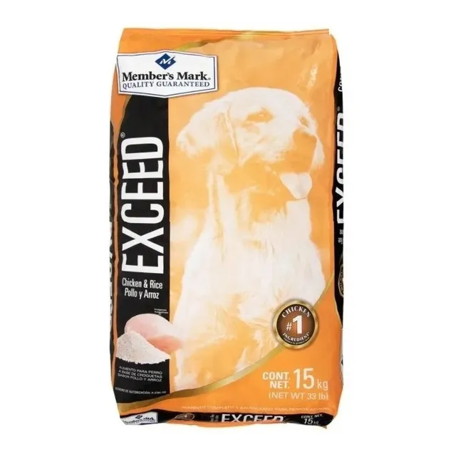 Alimento Perro Member's Mark Exceed 15kg Croqueta Pollo Arro
