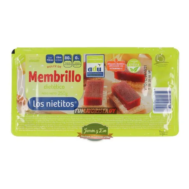 Dulce Membrillo Dietético Los Nietitos 250 Grs