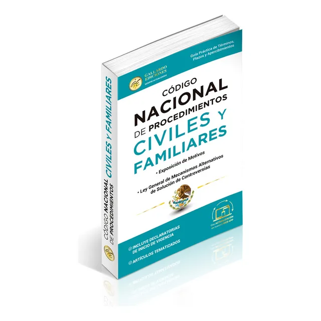 Código Nacional De Procedimientos Civiles Y Familiares 2025. Publicado En El Diario Oficial De La Federación El 7 De Junio De 2023. Con Guía Práctica De Términos, Plazos Y Apercibimientos