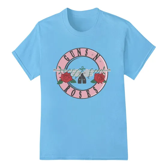 Remeras Con Logo Rosado De Guns N Roses