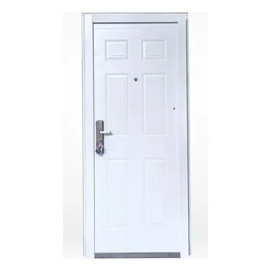 Puerta exterior semiblindada chapa doble ciega color blanco Waluminio