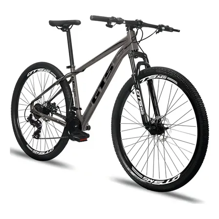 Bicicleta Aro 29 Gts Feel Glx 24 Marchas Freios A Disco Cor Cinza Tamanho Do Quadro 17 Gris