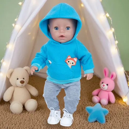 Conjunto de Roupas para Bonecas de Pelúcia Labubu de 17 cm, Adequado Conjunto de Roupas para Bonecas de Pelúcia Labubu de 17 cm, Adequado