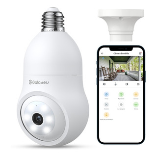Cámara De Seguridad Socket 360° Wifi 2k 3mp Con Alarma Cámara De Seguridad Socket 360° Wifi 2k 3mp Con Alarma