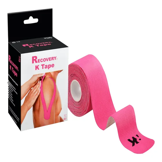 Recovery - K Tape Rosado - 5 Cm X 5 Mt Precortada Color Rosa