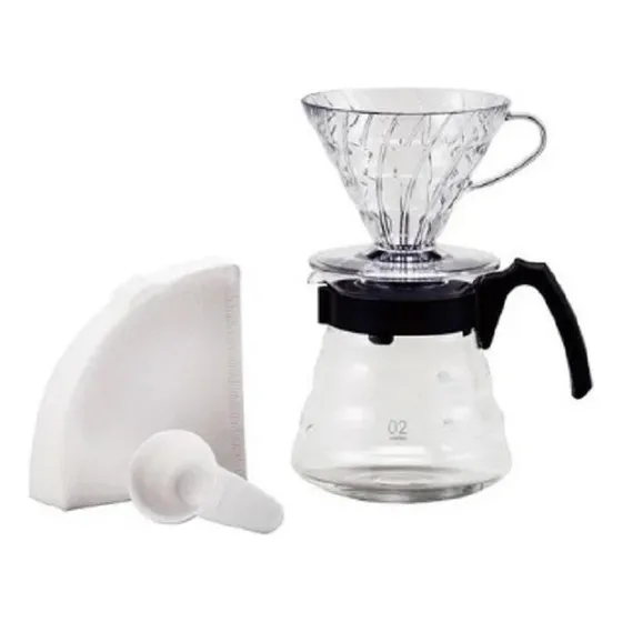 Cafetera con filtro negro Hario V60