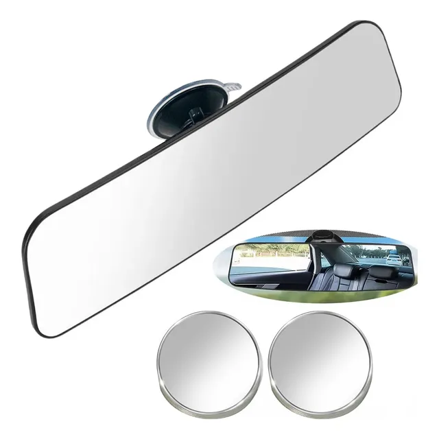 Espejo Retrovisor Con Ventosa Giratorio 360° Para Coche